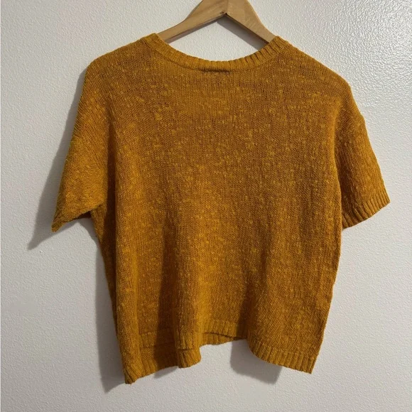 Eileen Fisher Women’s Knit Top – Burnt Orange, Size Medium (Linen-Cotton Blend) - Picture 4 of 4